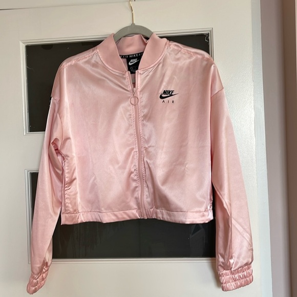 Nike Sportswear Air Track Satin Set Jacket and pants Echo pink - Picture 3 of 12